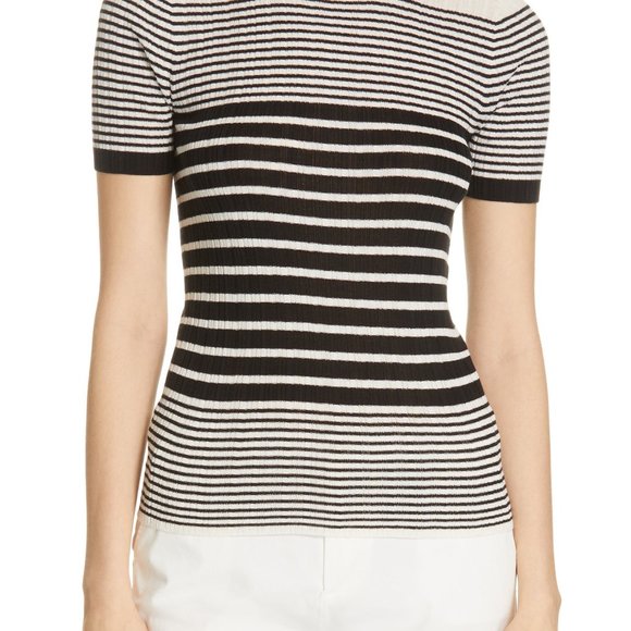 ATM Striped Silk & Cashmere Sweater - Picture 6 of 8